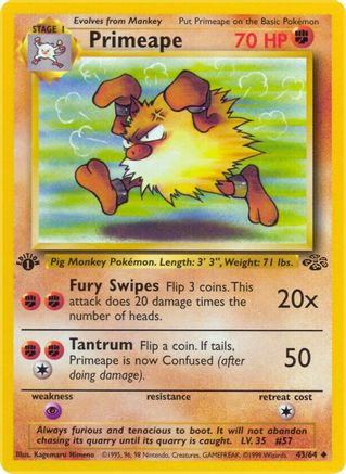 Primeape 043/64/64 - Uncommon - Unlimited