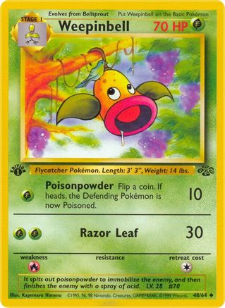 Weepinbell 048/64/64 - Uncommon - 1st Edition