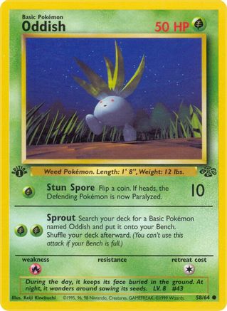 Oddish 058/64/64 - Common - Unlimited