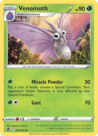 Venomoth 002/195/195 - Uncommon