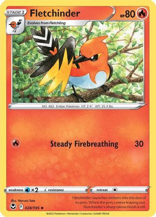 Fletchinder 028/195/195 - Uncommon