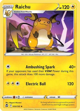 Raichu 050/195/195 - Uncommon
