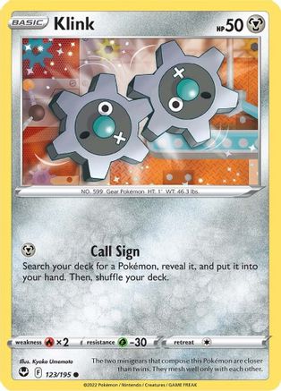 Klink 123/195/195 - Common - Reverse Holofoil