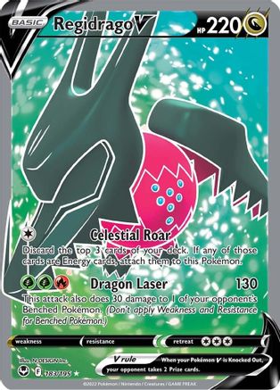 Regidrago V (Full Art) 183/195/195 - Ultra Rare - Holofoil