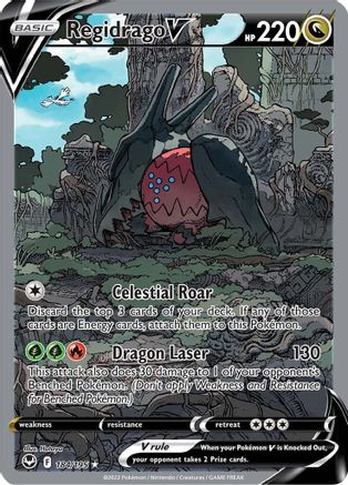 Regidrago V (Alternate Full Art) 184/195/195 - Ultra Rare - Holofoil