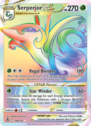 Serperior VSTAR (Secret) 196/195/195 - Secret Rare - Holofoil