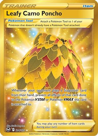 Leafy Camo Poncho (Secret) 214/195/195 - Secret Rare - Holofoil