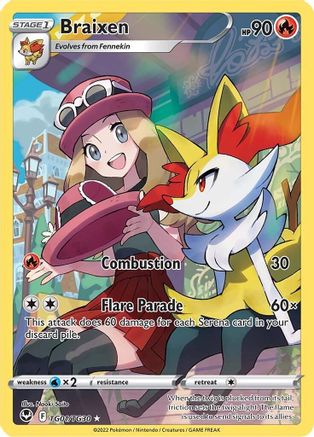Braixen TG01/TG30/30 - Ultra Rare - Holofoil