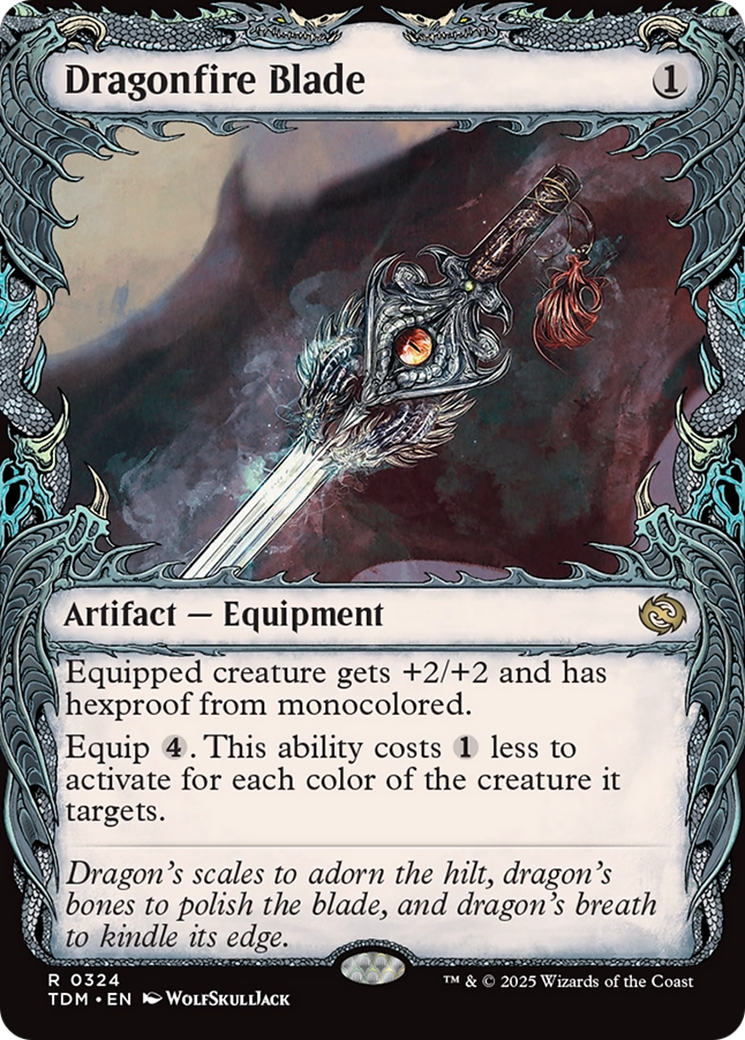 Dragonfire Blade (Showcase) (TDM-324) - Tarkir: Dragonstorm Foil