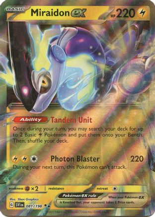 Miraidon ex 081/198 - Double Rare - Holofoil