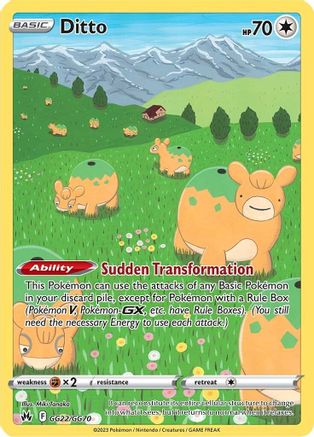 Ditto GG22/GG70/70 - Ultra Rare - Holofoil