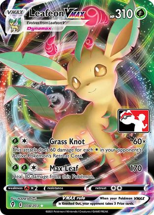 Leafeon VMAX 008 - Ultra Rare - Holofoil