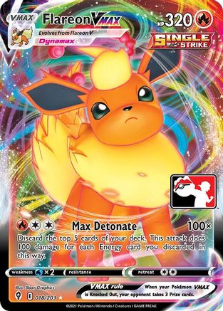 Flareon VMAX 018 - Ultra Rare - Holofoil