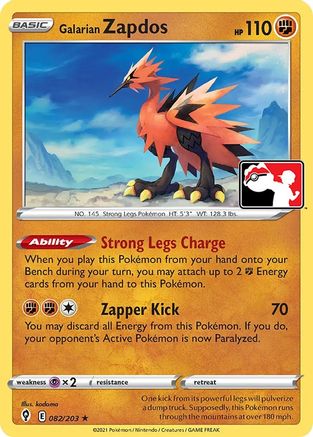 Galarian Zapdos 082 - Rare