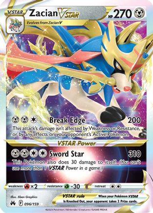 Zacian VSTAR 096/159/159 - Ultra Rare - Holofoil