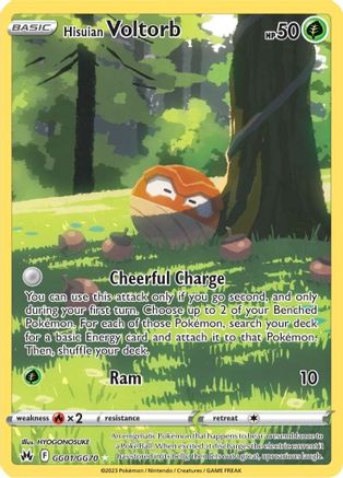 Hisuian Voltorb GG01/GG70/70 - Ultra Rare - Holofoil