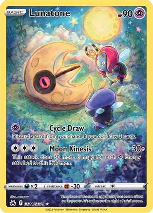Lunatone GG11/GG70/70 - Ultra Rare - Holofoil
