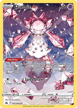 Diancie GG13/GG70/70 - Ultra Rare - Holofoil