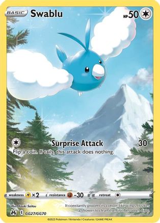 Swablu GG27/GG70/70 - Ultra Rare - Holofoil