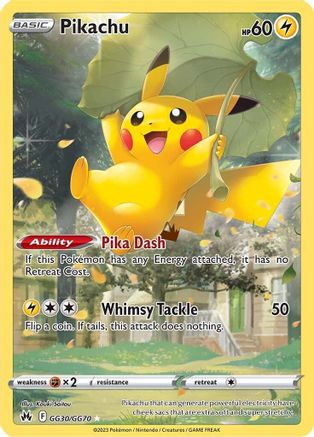 Pikachu GG30/GG70/70 - Ultra Rare - Holofoil