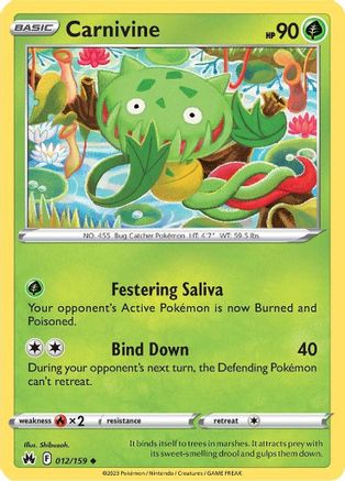 Carnivine 012/159/159 - Uncommon