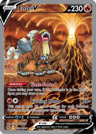 Entei V GG36/GG70/70 - Ultra Rare - Holofoil