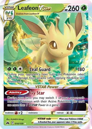 Leafeon VSTAR 014/159/159 - Ultra Rare - Holofoil