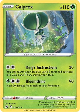 Calyrex 017/159/159 - Holo Rare - Holofoil