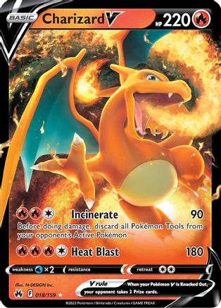 Charizard V 018/159/159 - Ultra Rare - Holofoil