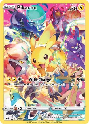 Pikachu (Secret) 160/159/159 - Secret Rare - Holofoil