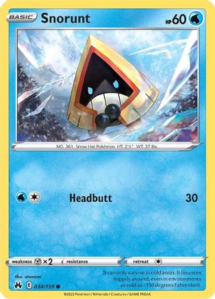Snorunt 034/159/159 - Common