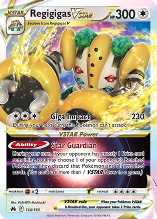 Regigigas VSTAR 114/159/159 - Ultra Rare - Holofoil