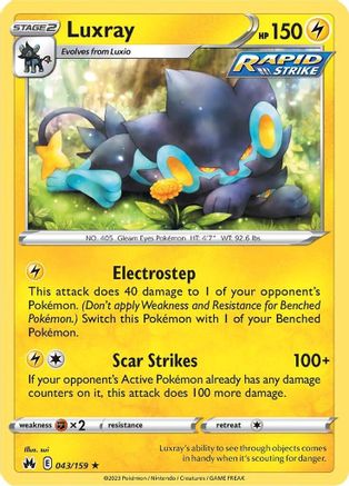 Luxray (43) 043/159/159 - Rare