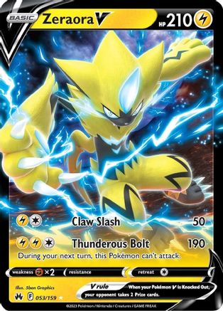 Zeraora V 053/159/159 - Ultra Rare - Holofoil