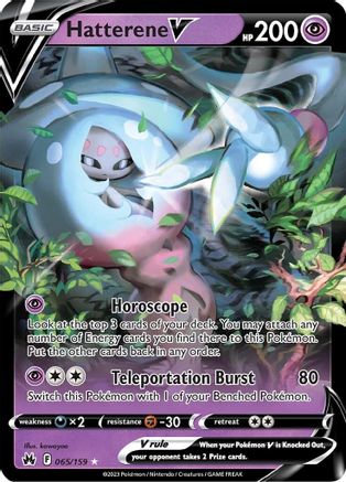 Hatterene V 065/159/159 - Ultra Rare - Holofoil