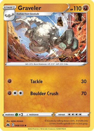 Graveler 068/159/159 - Uncommon