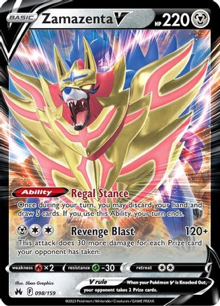 Zamazenta V 098/159/159 - Ultra Rare - Holofoil