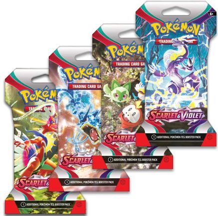 Scarlet & Violet Sleeved Booster Pack Art Bundle [Set of 4] - null