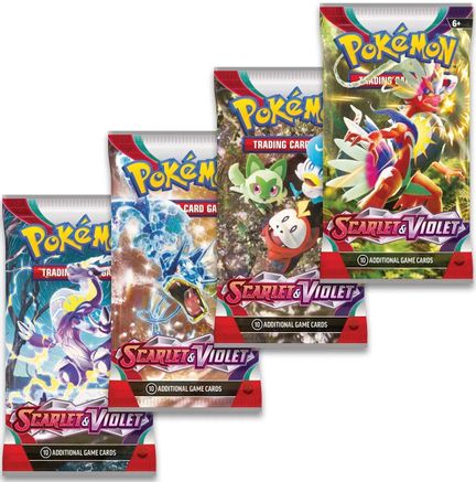 Scarlet & Violet Booster Pack Art Bundle [Set of 4] - null