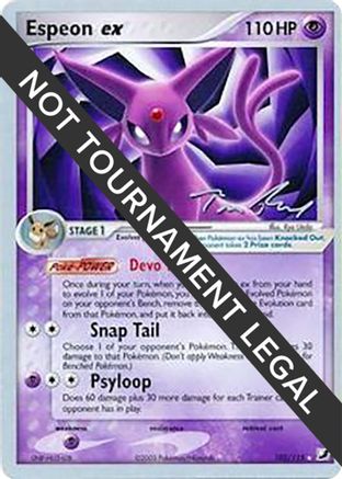 Espeon ex - 2007 (Tom Roos) 102 - Rare