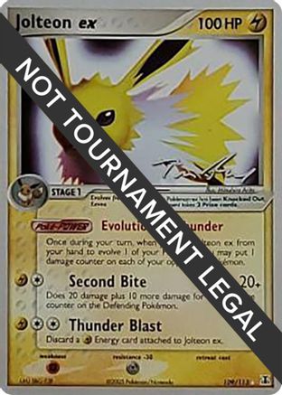 Jolteon ex - 2007 (Tom Roos) 109 - Ultra Rare