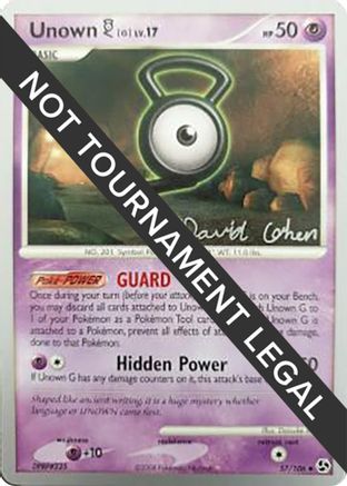 Unown [G] - 2009 (David Cohen) 057 - Uncommon