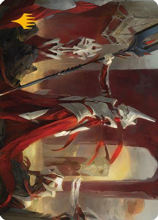 Porcelain Zealot Art Card (Gold-Stamped Signature) (ASONE-008) - Art Series: Phyrexia: All Will Be One