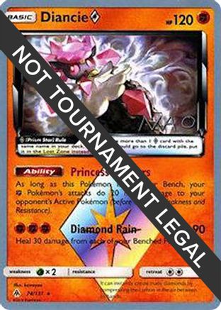 Diancie Prism Star - 2018 (Naohito Inoue) 074 - Prism Rare