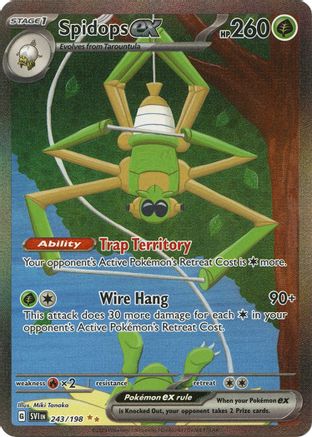 Spidops ex 243/198 - Special Illustration Rare - Holofoil