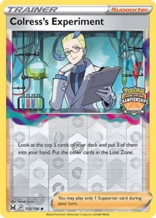Colress's Experiment (Regional Championships) 155 - Promo - Reverse Holofoil