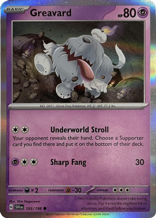 Greavard 105/198 - Common - Holofoil