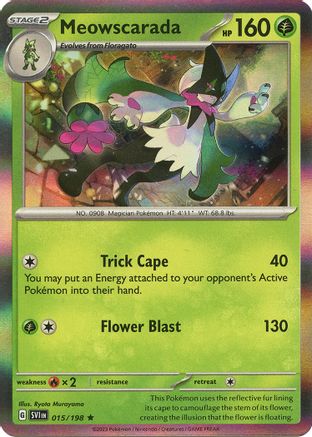Meowscarada 015/198 - Rare - Holofoil