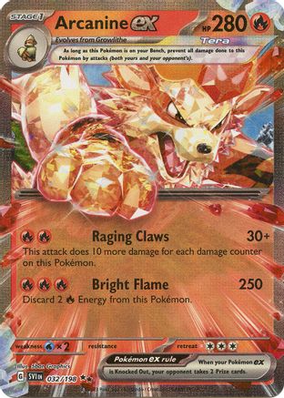 Arcanine ex 032/198 - Double Rare - Holofoil