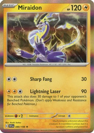 Miraidon 080/198 - Rare - Holofoil